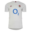 【送料無料】 アンブロ メンズ シャツ トップス England Rugby Gym T-shirt 2023 2024 Adults Dew/Metal/Red