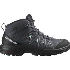 【送料無料】 サロモン レディース ブーツ・レインブーツ シューズ X Braze Mid GTX Womens Walking Shoe Ebony/Ink