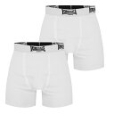 【送料無料】 ロンズデール メンズ ボクサーパンツ アンダーウェア 2 Pack Trunk Mens White
