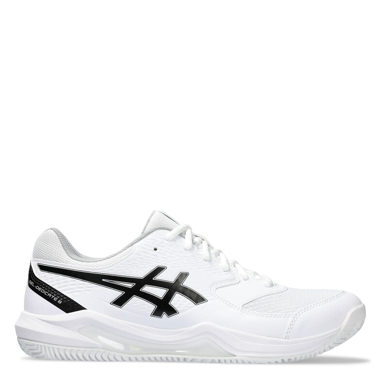 【送料無料】 アシックス メンズ スニーカー シューズ GEL-Dedicate 8 Men 039 s Clay Tennis Shoes White/Black