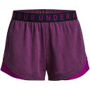 yz A_[A[}[ fB[X n[tpcEV[c {gX Armour Play Up Twist Shorts 3.0 Ladies Black/Magenta