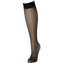 【送料無料】 ウォルフォード レディース 靴下 アンダーウェア Satin touch 3 pair pack 20 denier knee high socks Black