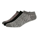 ダナ・キャラン 【送料無料】 ダナ キャラン ニューヨーク レディース 靴下 アンダーウェア DKNY Elva Liner 3 Pack of Socks Womens Grey/Pink