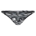 【送料無料】 ステラマッカートニー レディース パンツ アンダーウェア Zebra Print Satin String Bikini Briefs Black...