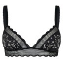 ステラマッカートニー インナー 下着 【送料無料】 ステラマッカートニー レディース ブラジャー アンダーウェア Patchworked Lace Soft Cup Bra Black