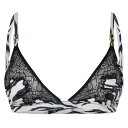 ステラマッカートニー インナー 下着 【送料無料】 ステラマッカートニー レディース ブラジャー アンダーウェア Zebra Print Satin Soft Cup Bra Black/White