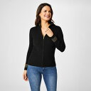 【送料無料】 ビバ レディース ニット・セーター カーディガン アウター Biba Zip Through Cardigan Black(4)