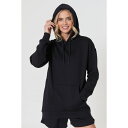 【送料無料】 ストゥディオ ポリーニ レディース パーカー・スウェット アウター Dip Hem Black Hoodie Black