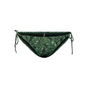 【送料無料】 ピーシーズ レディース ボトムスのみ 水着 Pieces Tropical Brif Ld33 Palm Leave(4)