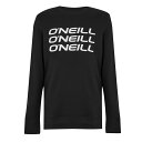 【送料無料】 オニール メンズ パーカー・スウェット アウター Logo Stack Sweatshirt Mens Black Out