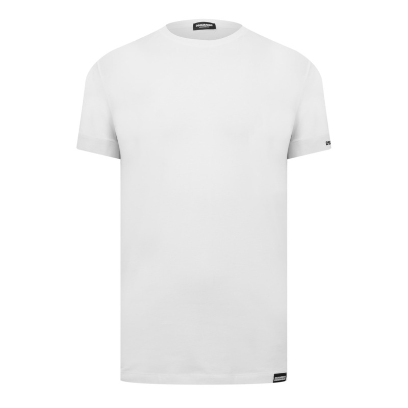 ディースクエアード メンズ トップス Tシャツ DSQUARED2 DSQ Basic Band Tee Sn41 White ホワイト