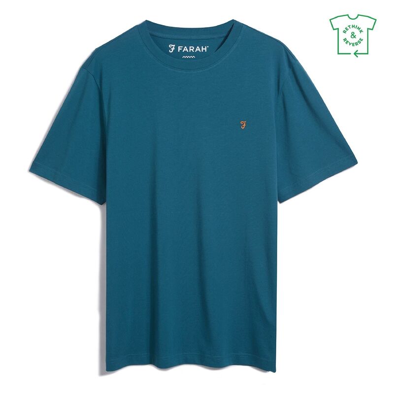 【送料無料】 ファーラー メンズ Tシャツ トップス Farah Alexander T Sn99 Atlantic