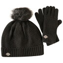 デアツービー レディース 帽子 アクセサリー Julien Macdonald Correlation Hat And Glove Set Black