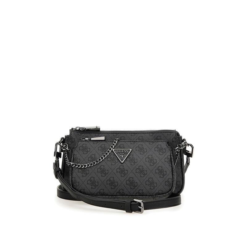 【送料無料】 ゲス レディース ハンドバッグ バッグ Guess Noelle DblXb Ld34 Coal Logo