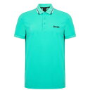 【送料無料】 ボス メンズ ポロシャツ トップス Paddy Pro Polo Shirt Open Green