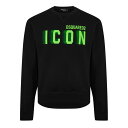 【送料無料】 ディースクエアード メンズ パーカー・スウェット アウター Be Icon Cool Fit Tee Black/Green
