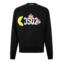 【送料無料】 ディースクエアード メンズ パーカー・スウェット アウター Pac-Man Sweatshirt Black