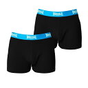 【送料無料】 ロンズデール メンズ ボクサーパンツ アンダーウェア 2 Pack Trunk Mens Black/Brt Blue