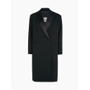 yz JoNC fB[X R[g AE^[ Tuxedo Wool Satin Coat Ck Black