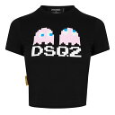 【送料無料】 ディースクエアード レディース シャツ トップス DSQ Pac-Man Mni T Ld34 Black