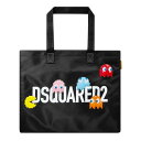 【送料無料】 ディースクエアード レディース ハンドバッグ バッグ DSQ Pac Man Tote Ld34 Black