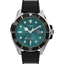 yz ^CbNX Y rv ANZT[ Timex Watch TW2V91700 Silver, Green and Black