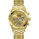 ゲス 【送料無料】 ゲス メンズ 腕時計 アクセサリー Guess CONTINENTAL Watch GW0260G4 Gold and Champagne