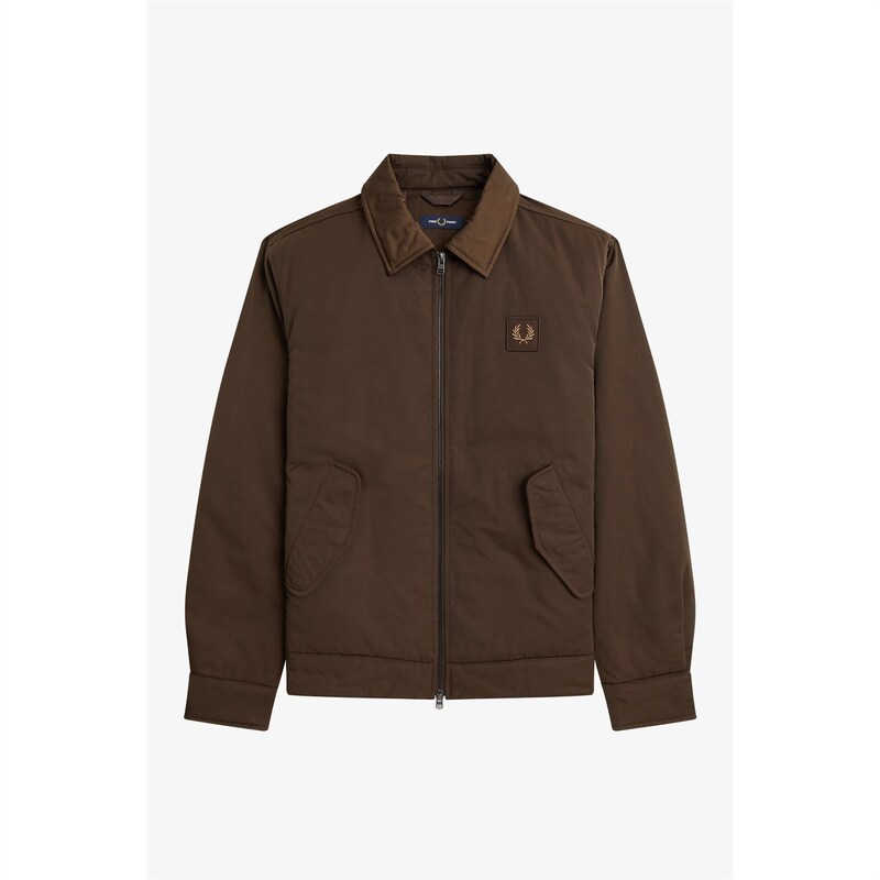 【送料無料】 フレッドペリー メンズ ジャケット・ブルゾン アウター Fred Patch Logo Jkt Sn41 Tobacco Q21