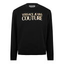 【送料無料】 ヴェルサーチ メンズ パーカー・スウェット アウター VJC FoilPrnt Swtsrt Sn34 Black/Gold