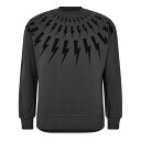 【送料無料】 ニールバレット メンズ パーカー・スウェット アウター Lightning Bolt Sweatshirt Iron