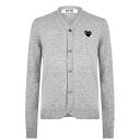 【送料無料】 コム・デ・ギャルソン メンズ ニット・セーター カーディガン アウター Heart Cardigan Light Grey