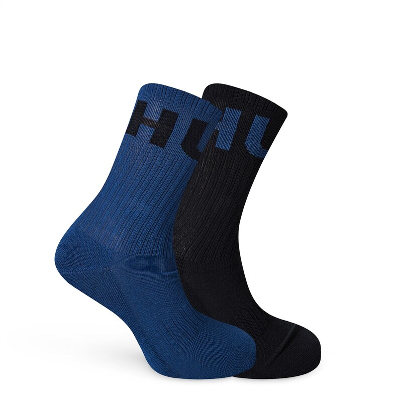 【送料無料】 フューゴ メンズ 靴下 アンダーウェア 2 Pack Iconic Crew Socks Medium Blue 420