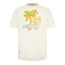 【送料無料】 パーム・エンジェルス メンズ Tシャツ トップス Distressed Neon Palm T Shirt Wht/Mlt 0384