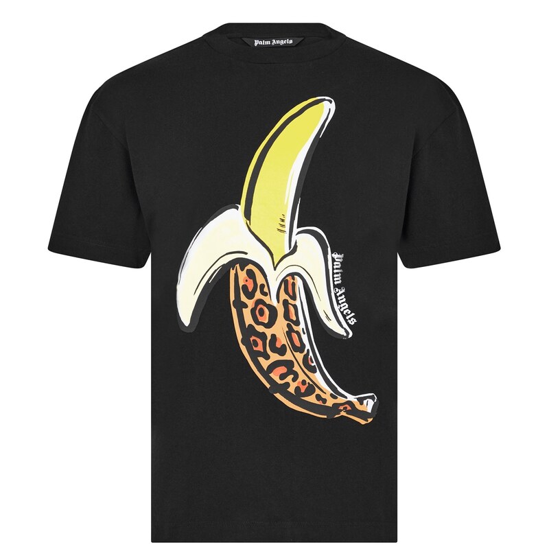 【送料無料】 パーム・エンジェルス メンズ Tシャツ トップス Banana T Shirt Blk/Yel 1018