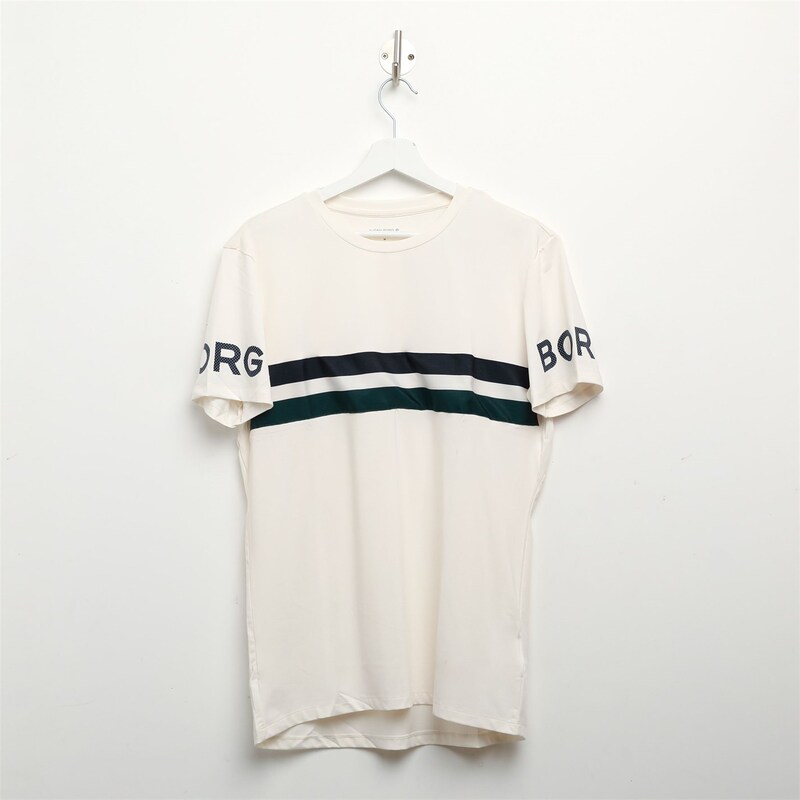 【送料無料】 ビヨン ボルグ メンズ Tシャツ トップス Borg T-Shirt White