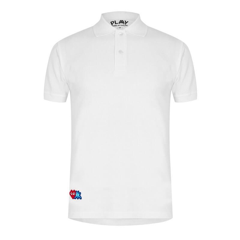 楽天ReVida 楽天市場店【送料無料】 コム・デ・ギャルソン メンズ ポロシャツ トップス Space Heart Polo Shirt White 3