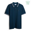 【送料無料】 ファーラー メンズ ポロシャツ トップス Farah Alvin Tipped Sn99 Sailor Blue