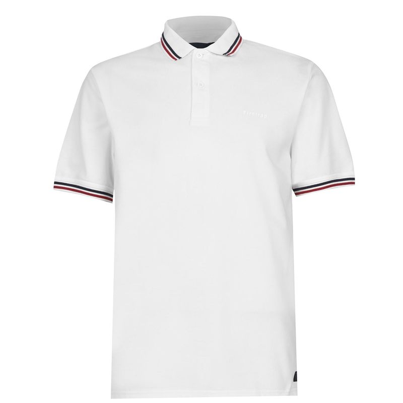 ファイヤートラップ メンズ トップス Tシャツ ポロシャツ Firetrap Lazer Polo Shirt White ホワイト