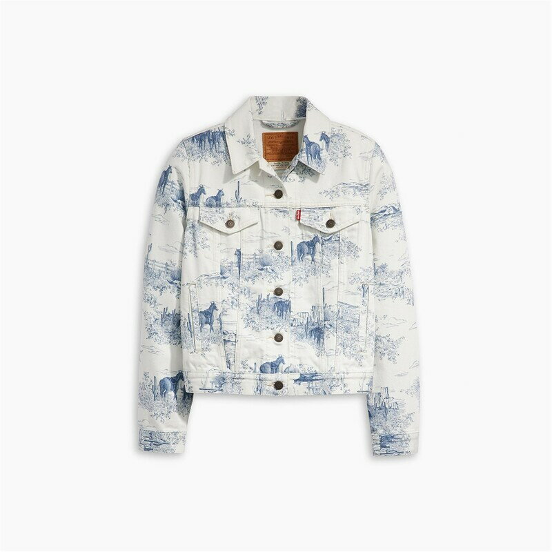 【送料無料】 リーバイス レディース ジャケット・ブルゾン アウター Original Denim Trucker Jacket Womens Western Toile