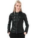 【送料無料】 オンリー レディース ジャケット・ブルゾン アウター Bandit Faux Leather Biker Jacket Black(4)
