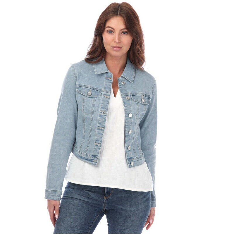 【送料無料】 ヴェロモーダ レディース ジャケット・ブルゾン アウター Luna Denim Jacket Light Blue