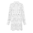 【送料無料】 ヴァレンティノ レディース ワンピース トップス Broderie Anglaise Mini Dress Bianco 0BO