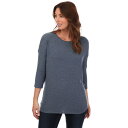 【送料無料】 オンリー レディース パーカー・スウェット アウター Glamour 3 Quarter Sleeve Jumper Indigo