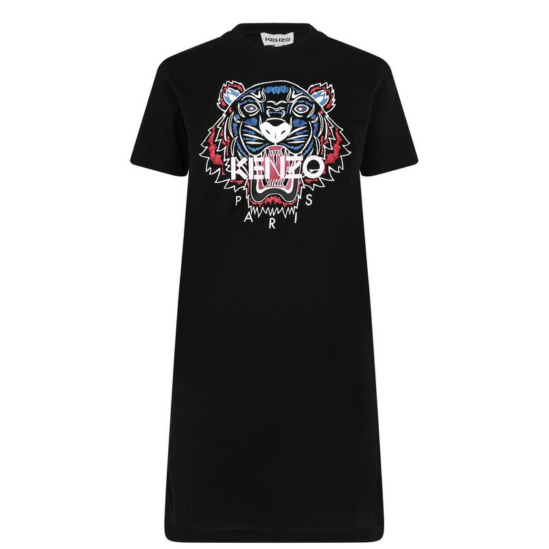 【送料無料】 ケンゾー レディース ワンピース トップス Tiger T-Shirt Dress Black 99のサムネイル