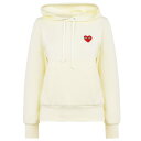 【送料無料】 コム・デ・ギャルソン レディース パーカー・スウェット フーディー アウター Small Heart Pullover Hoodie Ivory/...