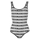yz o} fB[X ㉺Zbg  Logo Stripe Swimsuit Wht/Blk 138