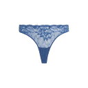 【送料無料】 カルバンクライン レディース パンツ アンダーウェア Seductive Comfort Lotus Floral Thong True Navy