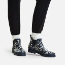 yz Kb^ fB[X Xj[J[ V[Y Orla Kiely Fleece Lined Ankle Wellington Berry Bubble Black