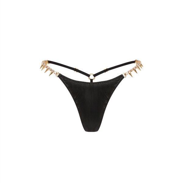 ̵ ȥץ ǥ ѥ  HARLEIGH Thong Black/Gold