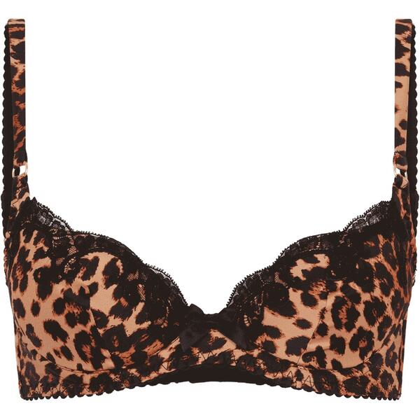 【送料無料】 エージェントプロヴォケイター レディース ブラジャー アンダーウェア MOLLY Plunge Underwired Bra Leopard/Black